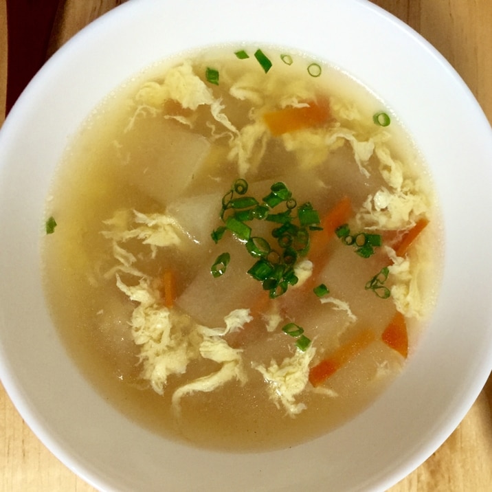 冬瓜と卵の中華スープ